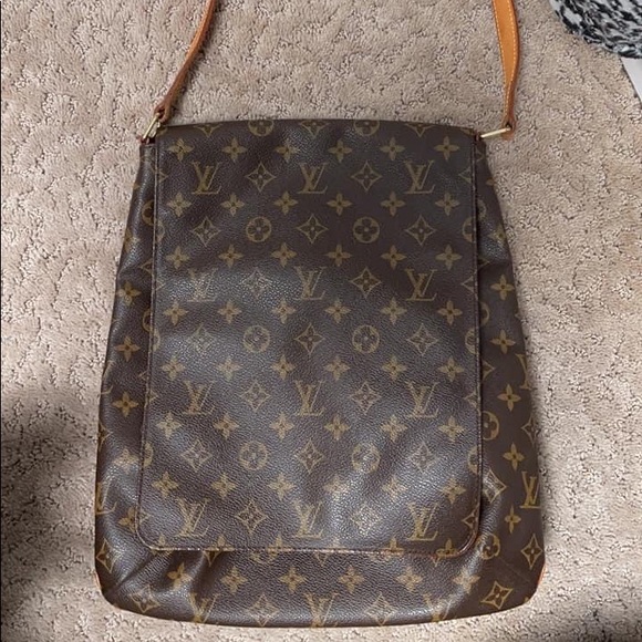 LOUIS VUITTON MUSETTE SALSA GM MONOGRAM CANVAS CROSSBODY BAG-TT3352-Sold 